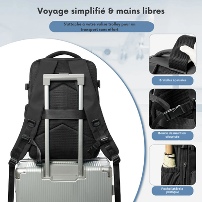 FlyBag™ – Le sac à dos de voyage cabine compact, extensible et approuvé en avion