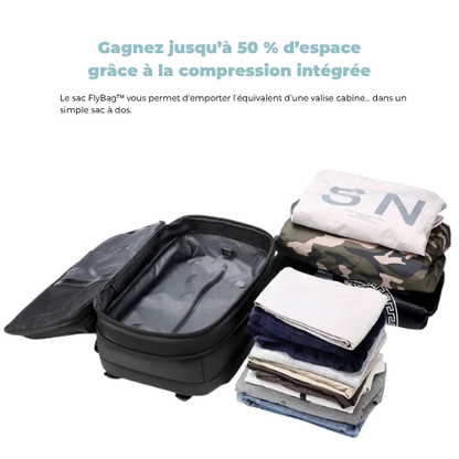 FlyBag™ – Le sac à dos de voyage cabine compact, extensible et approuvé en avion